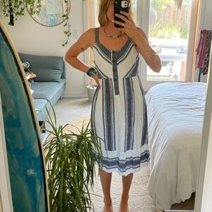 💛 Striped midi dress